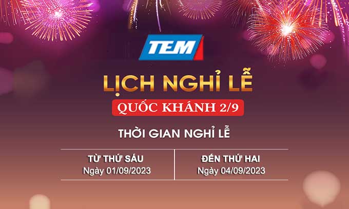Thông báo nghỉ lễ 02/09/2023